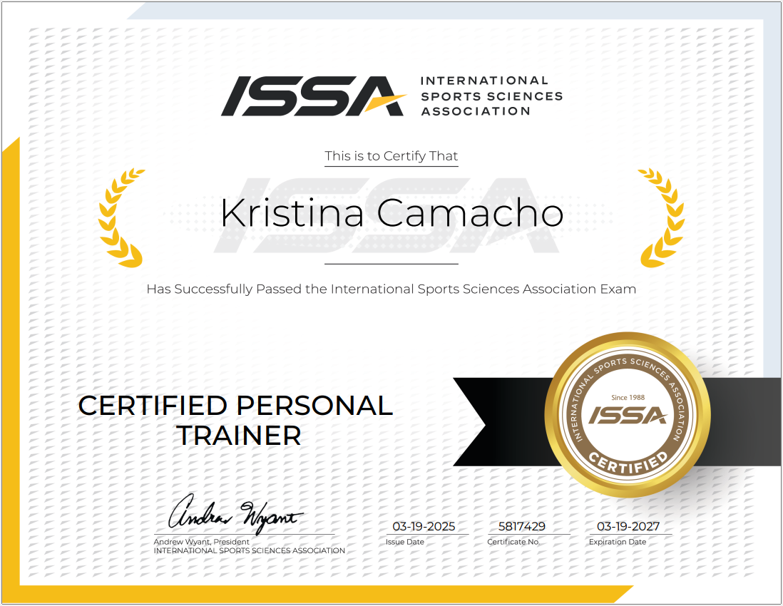 Personal Training Certification 2025