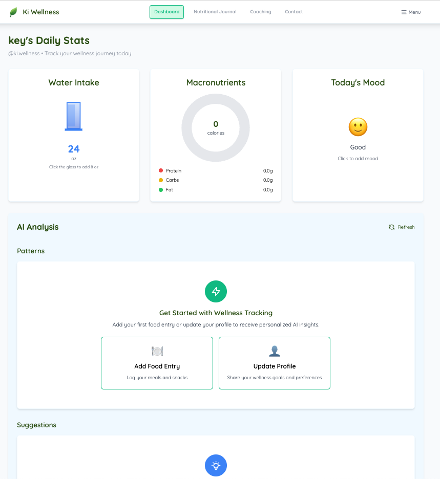 Ki Wellness Dashboard
